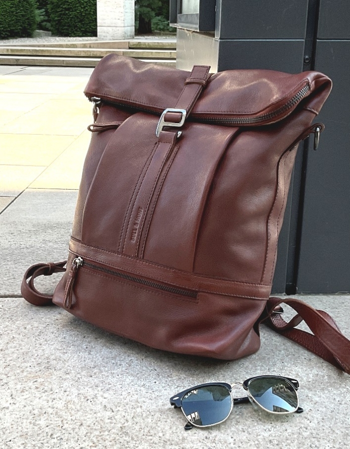 ROLLTOP BACKPACK COGNAC Rucksacktasche